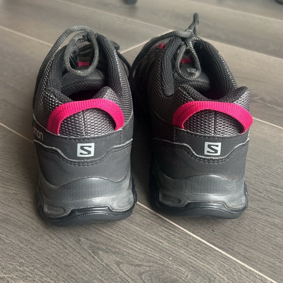 Salomon Contagrip Ortholite Black Hiking Trail Shoes Sneakers Women size 9.5 - Picture 8 of 13